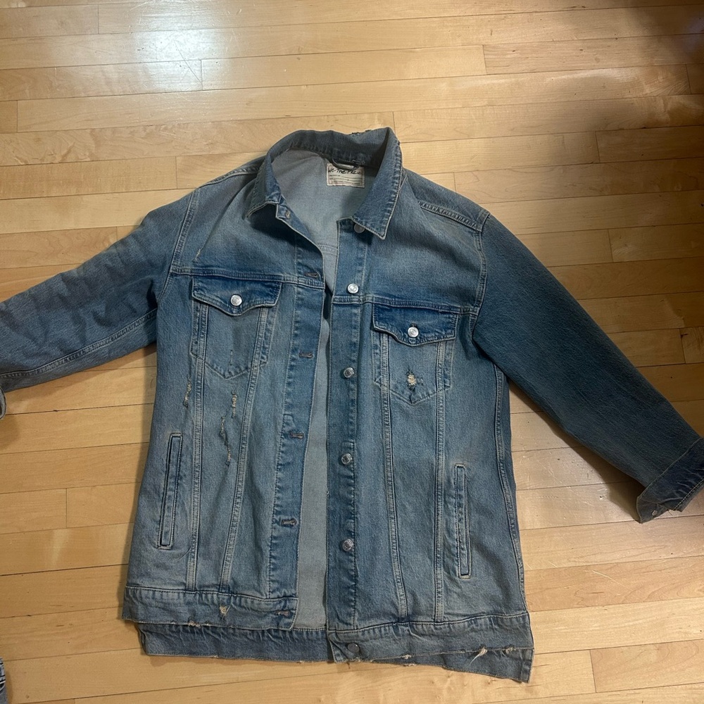 We The Free Light Blue Denim Jacket
